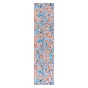FONTOI Washable Area Rugs with Non-slip Backing, Indoor Bohemia Rugs, Foldable Low-Pile Rugs for Living Room Bedroom, Multicolored, 120"*0.14"*30" - 1 of 4