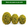 Artificial Topiary Balls - Set of 2 Red Rose Decor with Hanging Chains and Zip Tiles - Indoor/Outdoor Use - 2 of 4