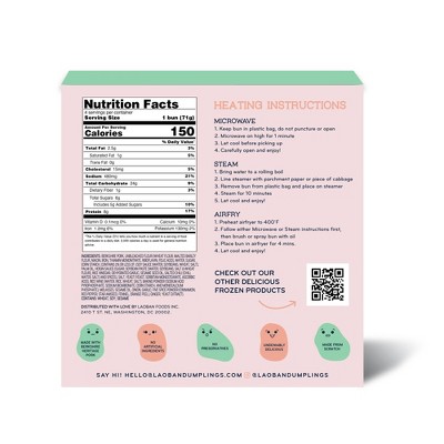 Laoban Dumplings Pork Bao Buns - 10oz/4ct