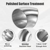 Unique Bargains Stainless Steel 45 Degree Exhaust Elbow Pipe Silver Tone 4 Pcs - 4 of 4