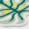 Leaf Shaped Machine Washable Non-Slip Bath Rug Green - Room Essentials™ - 3 of 4