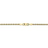 Black Bow Jewelry 2mm 10k Yellow Gold D/C Quadruple Rope Chain Anklet - 3 of 4