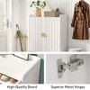 Lirago White 7-Tier Shoe Cabinet E0 Particle Board 29.5x14.6x43.3 7 Shelves Adjustable Storage Organizer - 3 of 4