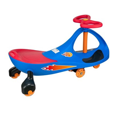 Alex:Lightning Glow Rider -Blue & Red -Inertia & Movement Powered Ride-On Toy,3+