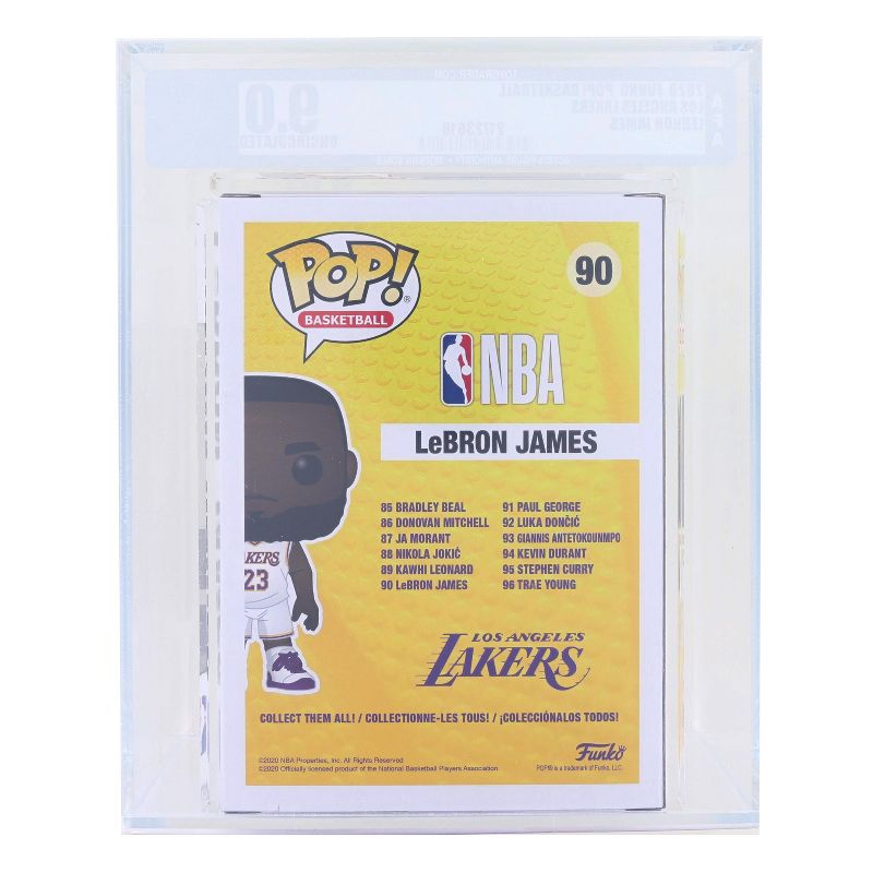 Funko POP LA Lakers NBA | Lebron James Alternate | Graded AFA 9, 2 of 4