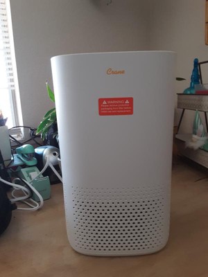 Crane True Hepa Filter Air Purifier - White : Target