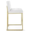 Modway Privy Gold Stainless Steel Upholstered Fabric Bar Stool - 2 of 4