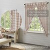 Annie Buffalo Portabella Check Ruffled Prairie Short Panel Set of 2 63x36x18 VHC Brands - 3 of 4