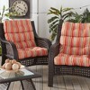 Kensington Garden 2pc 24"x22" Outdoor Seat and Back Chair Cushion Set - 2 of 4