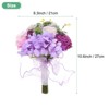 Unique Bargains Wedding Artificial Flower Bouquet Artificial Flower 7.9" x 9.4" Multicolor 1 Pc - 3 of 4