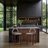 Meridian Furniture,Conrad Taupe Velvet Counter Stool - 2 of 4