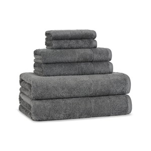 Aston & Arden Turkish Cotton Bathroom Towel Set (6-Piece), Solid Color, 2 Bath Towels, 2 Hand Towels, 2 Washcloths - 1 of 4