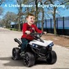 Kids Electric ATV, 6V Battery Powered 4 Wheeler, 1.8 MPH Safe Speed, Music, Easy Controls, Durable Outdoor Ride On Toy - 3 of 4