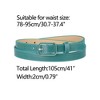 INSPIRE CHIC Women's Thin Rectangle Pin Buckle Skinny Leather Waist Belt - 3 of 4