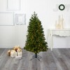 Nearly Natural 5-ft Vancouver Spruce Artificial Christmas Tree with 200 Warm White Lights and 461 Bendable Branches - 4 of 4