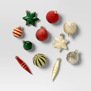 20ct Christmas Mixed Finial Set Red/Green/Gold - Wondershop™ - 1 of 4