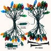 Joyfy C9 30.75FT Christmas Pathway Lights, 24 Bulbs Christmas Outdoor Multicolor Lights with Stakes Yard Decor for Xmas Outside Yard Garden Walkway - 3 of 4