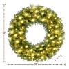 Yaheetech 30in Artificial Christmas Wreath Holiday Accent Decoration, Green - 3 of 4