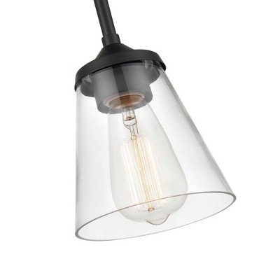 Matte Black Glass Mini Globe Pendant Light