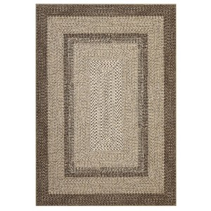 Washable Modern Geometric Bordered Area Rugs for Bedroom Living Room, Soft Non Slip Floor Carpet for Office - 1 of 4
