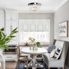 Parrot Uncle 13.8" Modern Silver Crystal Flush Mount Ceiling Light For Entrance Hallways - 4 of 4