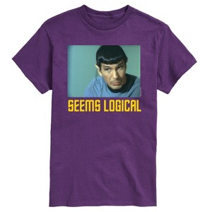 Men's - Star Trek - Spoc Seems Logical Short Sleeve Graphic T-Shirt - 1 of 4