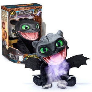 WOW! STUFF Toothless Puppetronic by RealFX 10" Plush 50+ Sounds Ages 6+ HTTYD - 1 of 4