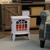 HOMCOM Electric Fireplace Heater, Fireplace Stove with Realistic LED Flames and Logs and Overheating Protection, 750W/1500W - 2 of 4