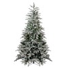 Northlight Real Touch™️ Pre-Lit Medium Flocked Winfield Fir Artificial Christmas Tree - 7.5' - Warm White LED Lights - 2 of 4
