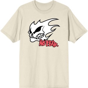 No Fear Fire Skull Logo Adult Crew Neck Short Sleeve Tee - 1 of 2