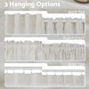 Awesome Home  Linen Blend Light Filtering Curtains for Living Room (2 Panels) - 3 of 4
