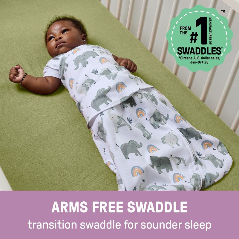  SwaddleMe by Ingenuity Arms Free Convertible Swaddle, 2 of 8