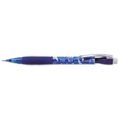 Pentel Icy Mechanical Pencil .7mm Trans Blue Dozen AL27TC