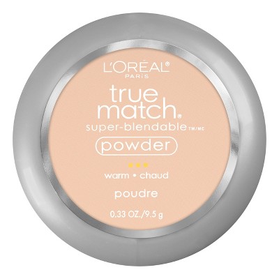 L'Oreal Paris True Match Makeup Super Blendable Oil-Free Pressed Powder - W1 Porcelain - 0.33oz