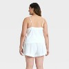 Women's Cotton Blend Tank Top and Shorts Pajama Set - Auden™ - 2 of 3