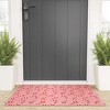 Lathe & Quill Candy Canes Pink Welcome Mat -Society6 - 2 of 3