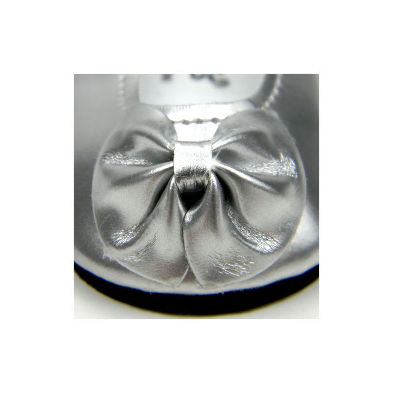 Sophia's - 18" Doll - Patent Bow Shoe - Silver, 3 of 4