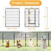 FURNIinspire Pet Crates and Houses Secure Portable Pet Fence, Pet Exercise Pen for Outdoor, for Outdoor Adventures Home Use, Black, 32"*32"*40" - 3 of 4