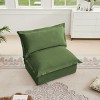 Modern Chenille Fabric Accent Chair With 1 Big Back Cushion And 2 Big Pillows,Single Couch,Slipcovered Chair,Single Sofa-Maison Boucle - 3 of 4