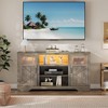 58" Farmhouse TV Stand , Entertainment Center for TVs up to 70 Inch - 2 of 3