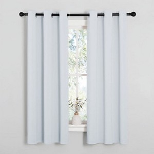 NICETOWN Grommet Top Blackout Curtains, Thermal Insulated Noise Reducing Window Drapes (Set of 2) - 1 of 4