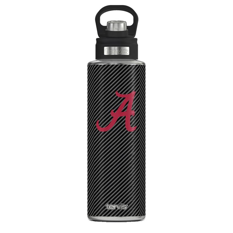 NCAA Alabama Crimson Tide Carbon Fiber Wide Mouth Water Bottle - 40oz, 1 of 4