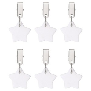 Unique Bargains Marble Star Shape Tablecloth Weight Pendant Hooks 1.57" x 1.57" - 1 of 4