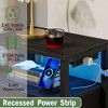 Generic Tall Night Stand with Charging Station and Led Light, Small Dresser with Open Shelf and 4 Storage Drawers - 2 of 4