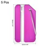 Unique Bargains Aluminium Lightweight Backpack Identifier Card Travel Luggage Tag 5 Pcs - 2 of 3