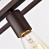 Chloe Lighting Ironclad Industrial 5 Light Oil Rubbed Bronze Island Pendant Ceiling Fixture 38" Wide - 4 of 4