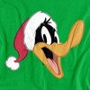Boys' Looney Tunes Daffy Duck Santa Hat T-Shirt - 2 of 4