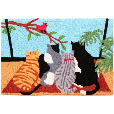 Jellybean Bird Watchers Doormat – Colorful, Fun Welcome Mat for Bird Lovers & Nature Enthusiasts, 20"X30"