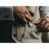 Peugeot Men's 14K Gold Plated Sun Moon Pocket Watch with Gold-Tone Chain - 2 of 2