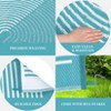 Waterproof Reversible Outdoor Rug Large Modern Geometric Plastic Straw Rug Outside Camping Rug for RV Deck Backyard Balcony - 2 of 4